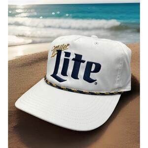 Miller Lite Beer Embroidered Snapback Retro Rope Golf Hat Cap NEW Fast Shipping